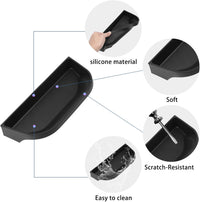 Dashboard Screen Storage Box Compatible with BYD Shark 2026 2025 2024 Center Console Display Box Hidden Tray Silicone Organizer Tray Behind Screen Car Accessories (Type-A)