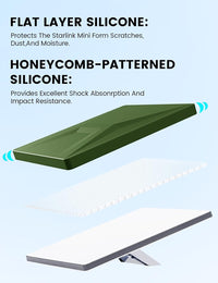 Non-Slip Silicone Starlink Mini Protective Cover Case  for RV,Camping, Hiking,Travel