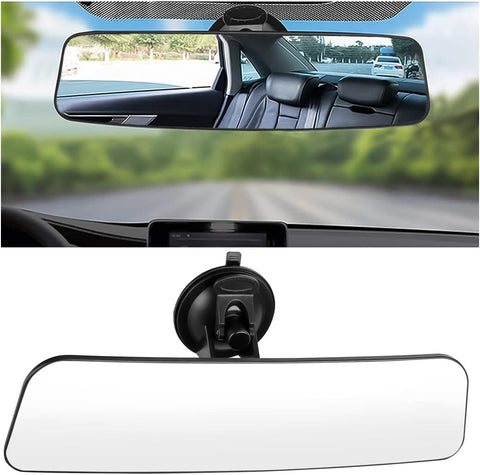 12 Inch HD Car Rearview Mirrors, Shock Resistant Interior Clip-on Panoramic Rear View Mirror for Cars/SUVs/Trucks/Vehicles
