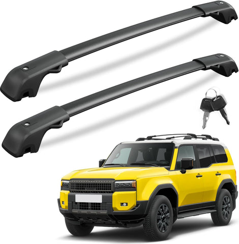Lockable Roof Rack Cross Bars with Raised Side Rails For Hyundai Santa Fe 2024 2025