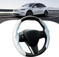 2026 Non-Slip Carbon Fiber Steering Wheel Cover Protector Comfortable Breathable For Tesla Model 3/Y