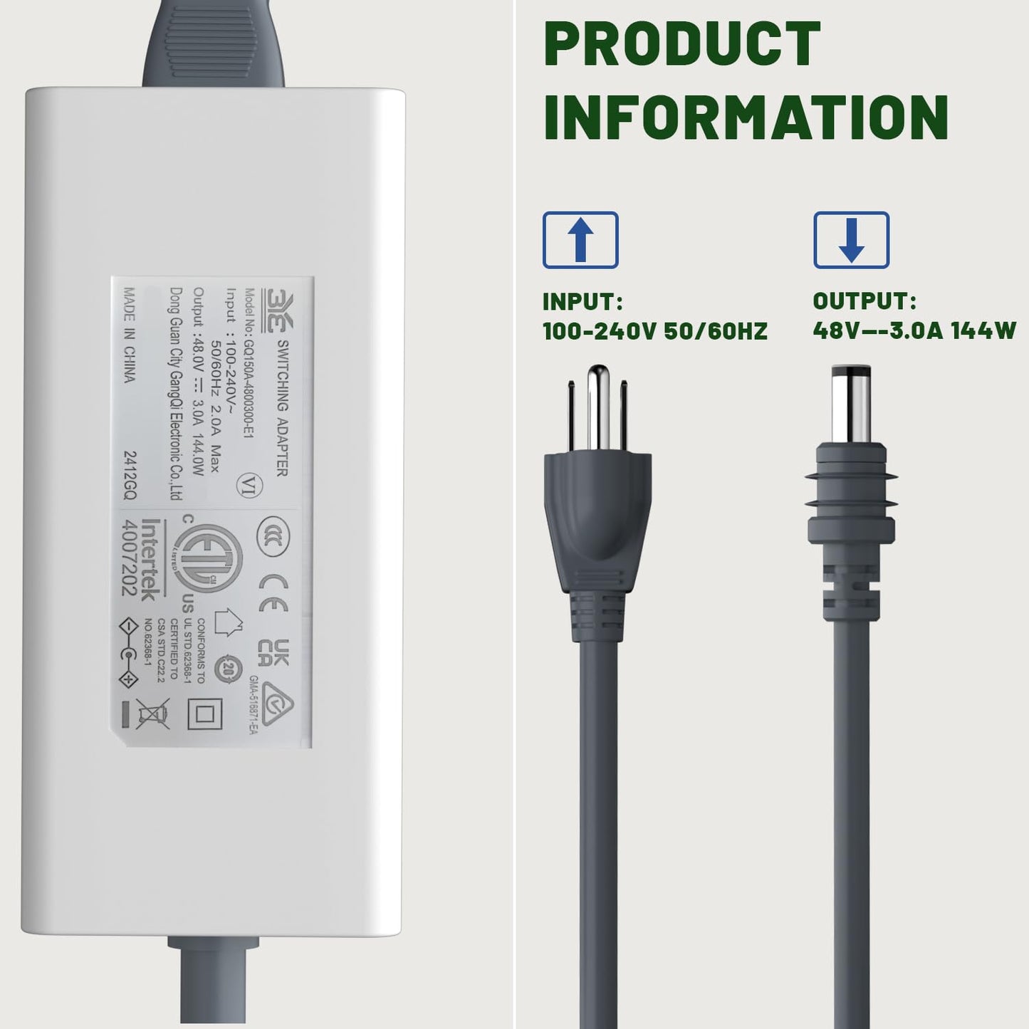 Power Supply Adapter 48V 3A for starlink Gen 3 / Mini