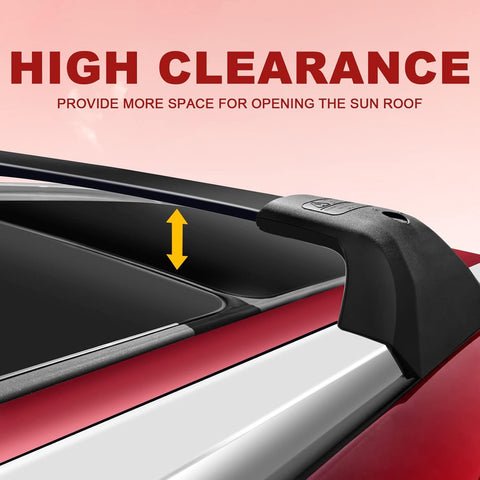 Lockable 260lbs Cross Bars Roof Racks for Toyota Highlander 2020 - 2025 XLE Limited Platinum Hybrid  (NOT for L/LE/LE Hybrid）