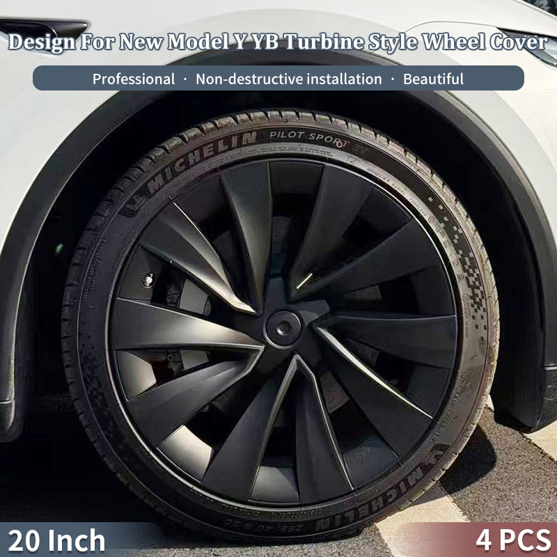 19"/20" X Style YB Turbine Knife Wheel Covers for Tesla Model Y Juniper