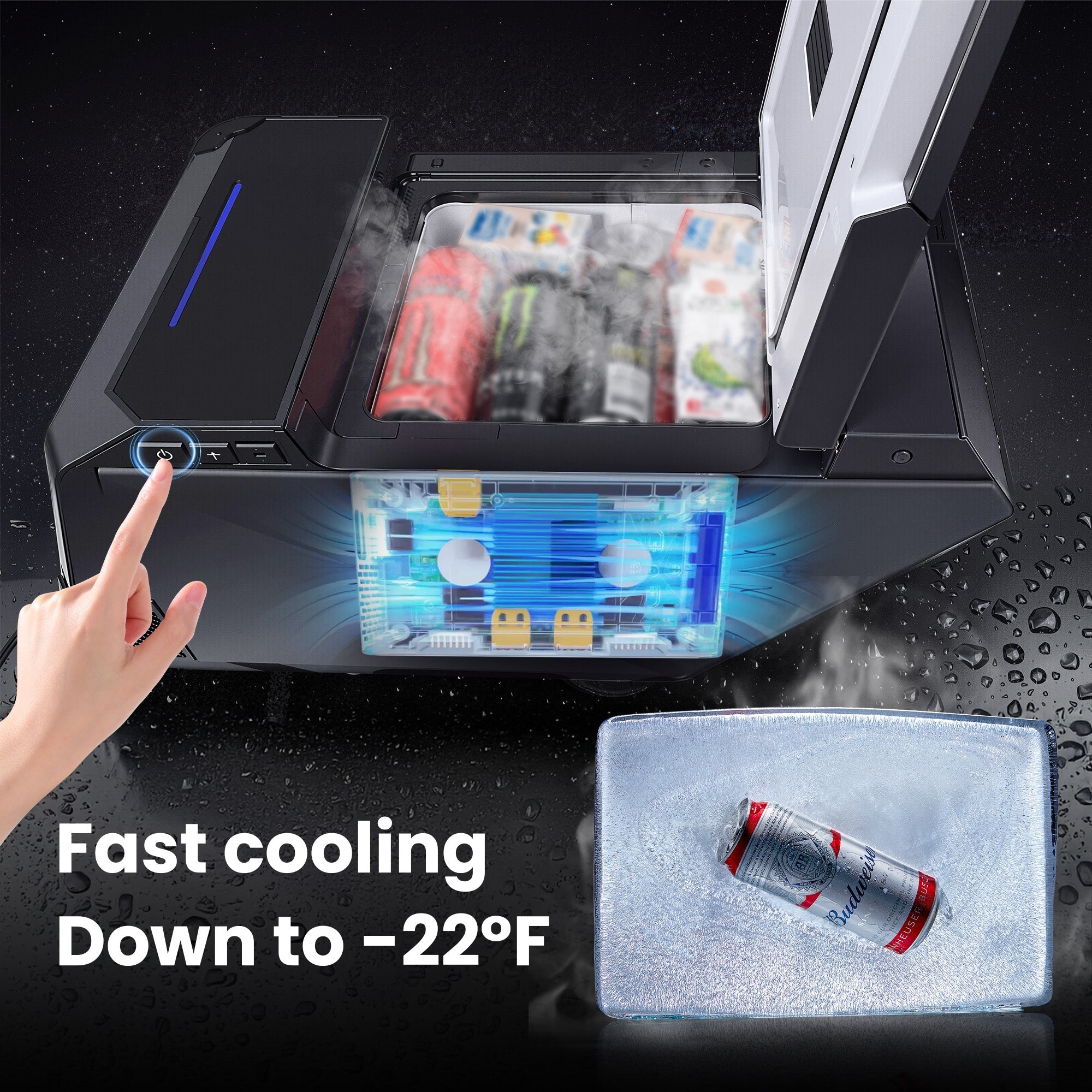 Tesstudio Cooler Fridge 18L Center Console Fridge for Tesla Cybertruck