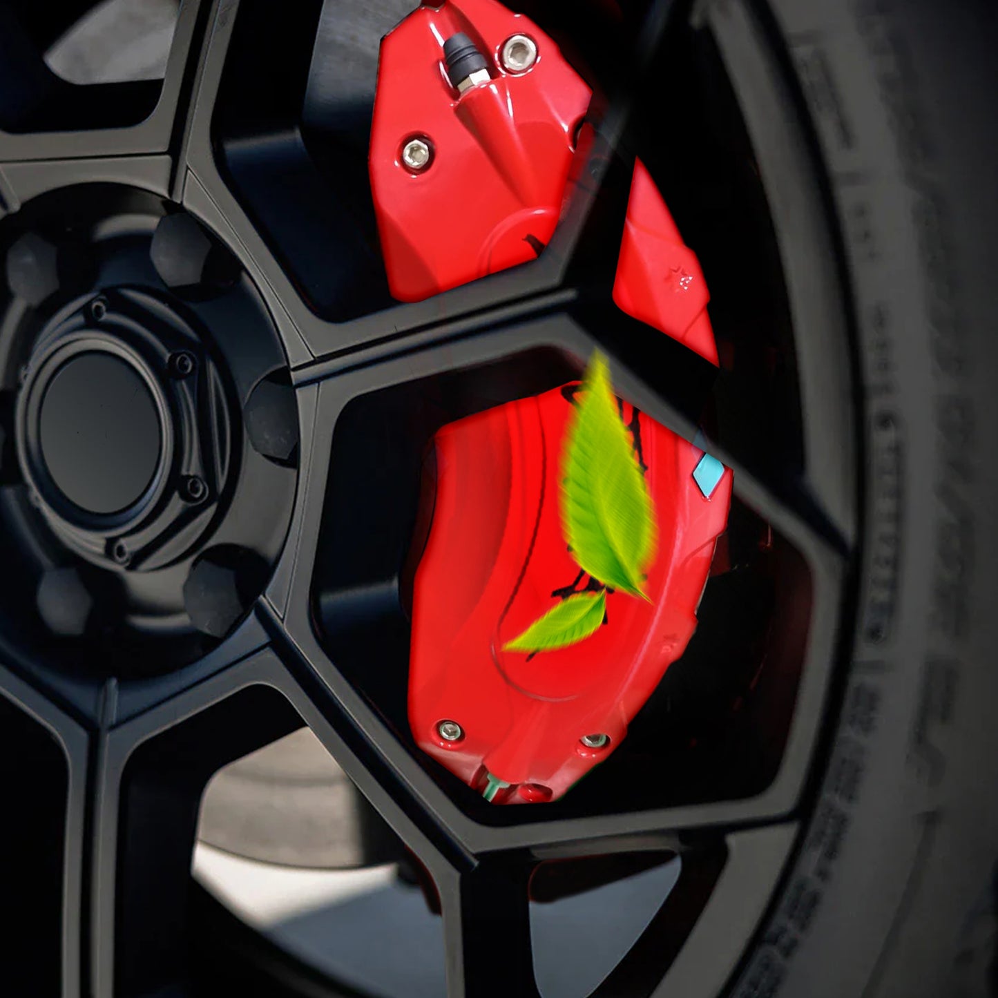 CTmods® Red/Yellow Brake Caliper Covers Wheel Accessories For Tesla Cybertruck