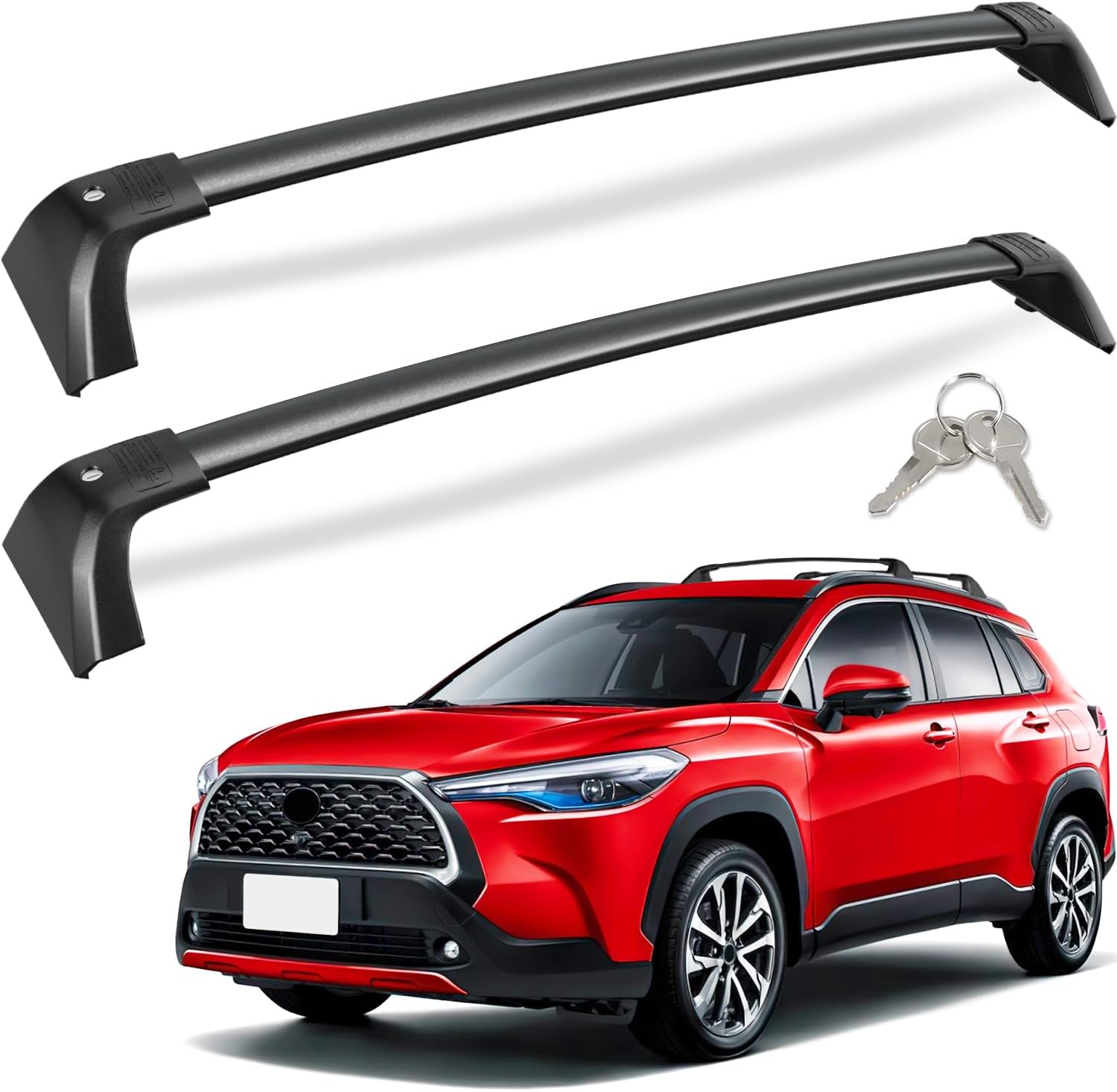 Lockable 260lbs Cross Bars Roof Racks for Toyota Highlander 2020 - 2025 XLE Limited Platinum Hybrid  (NOT for L/LE/LE Hybrid）