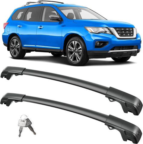 Lockable Roof Rack Cross Bars For Toyota Rav4 2013 - 2018 Black Carrier Luggage