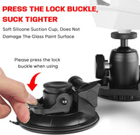 Starlink Mini Roof Triangular Suction Cup Mount 360 ° Horizontal Adjustment Suitable for Smooth Surface Installation Such as roof/sunroof/RV/Windows