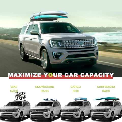 Roof Racks Cross Bars for Ford Expedition/Max 2018-2025 & Lincoln Navigator 2018-2024