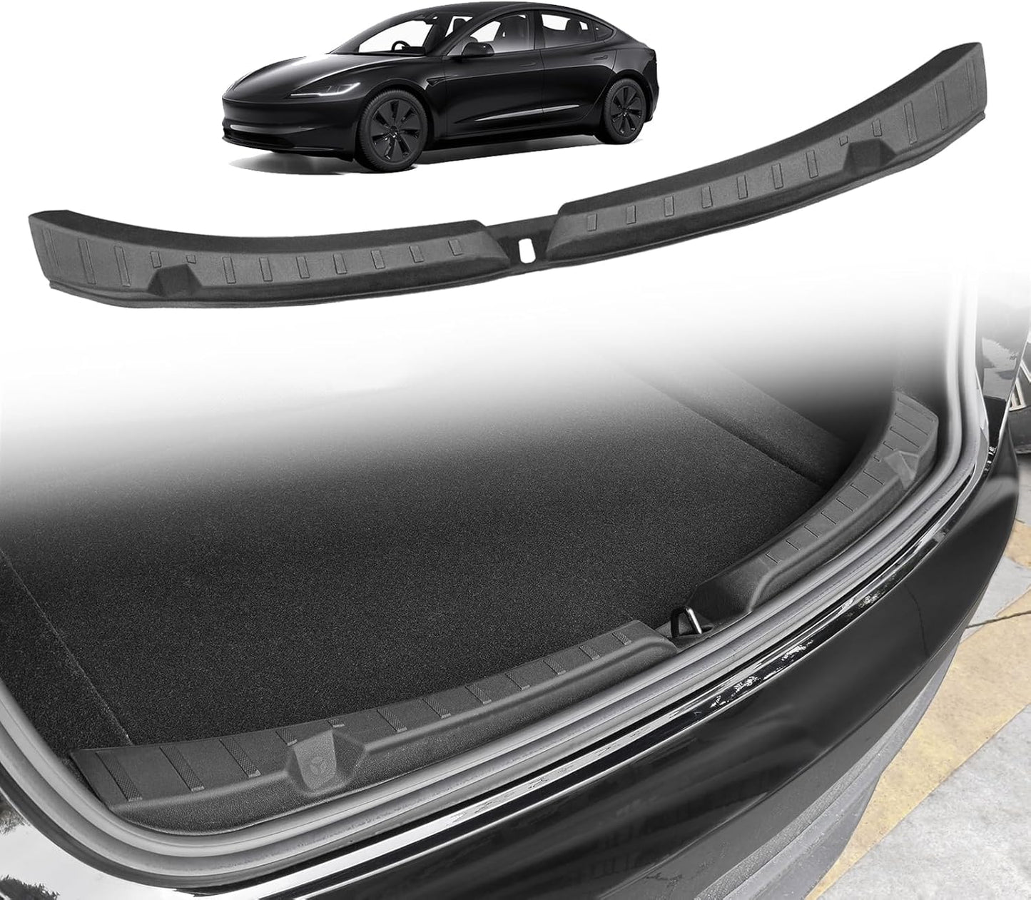 2026 Ctmods Tesla Model Y Upgrade Rear Bumper/Trunk Sill Cover Protector Bumper Guards For Tesla Model Y Juniper