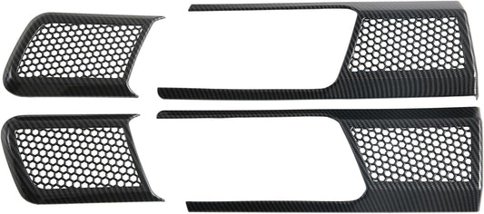 L2R for BYD Shark 6 (2024-2025) Inner Door Handle Cover Trim Car Interior Accressories Carbon Fiber Style ABS Overlay Decor 4 PCS