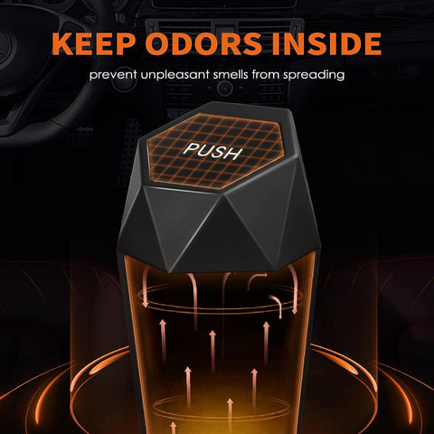 2026 Ctmods Car Trash Can with Lid Car Accessories for Interior, Leakproof Vehicle Garbage Can with 30 Attached Trash Bags, Multipurpose Organizers and Storage for Home/Office