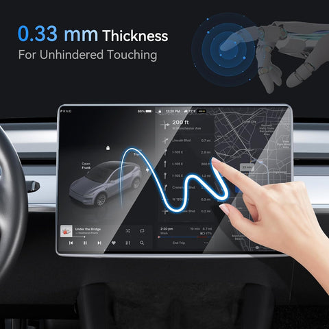 Ctmods 2026 HD & 9H Anti-scratch Tempered Glass Screen Protector for Tesla Model 3/Y Accessories