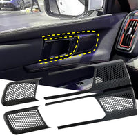 L2R para BYD Shark 6 (2024-2025) Cubierta de Manija Interior de Puerta Accesorios Interiores de Coche Estilo Fibra de Carbono ABS Decoración de Revestimiento 4 PCS
