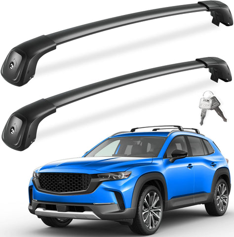 Lockable Roof Rack Cross Bars with Flush Side Rails For Mazda CX30 CX-30 2020 - 2025