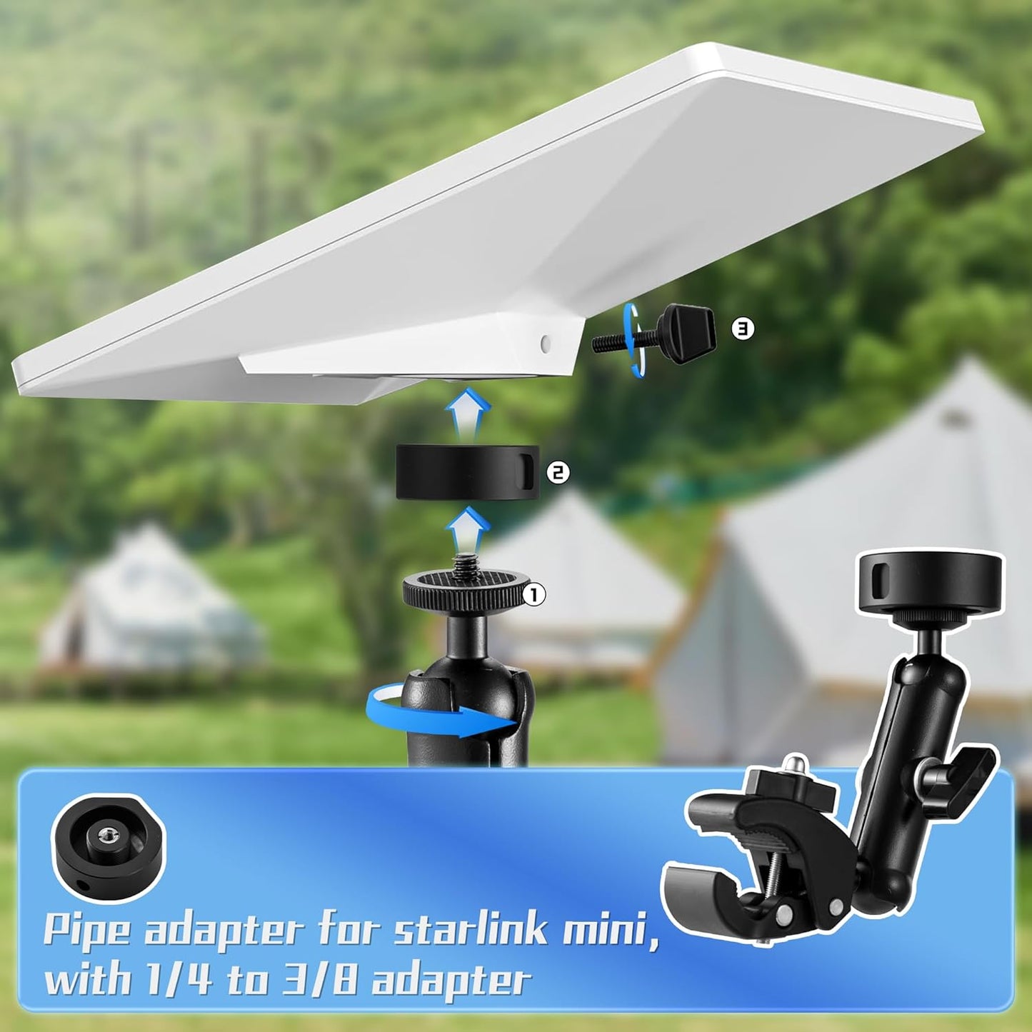 2026 Starlink Mini Clamp Mount