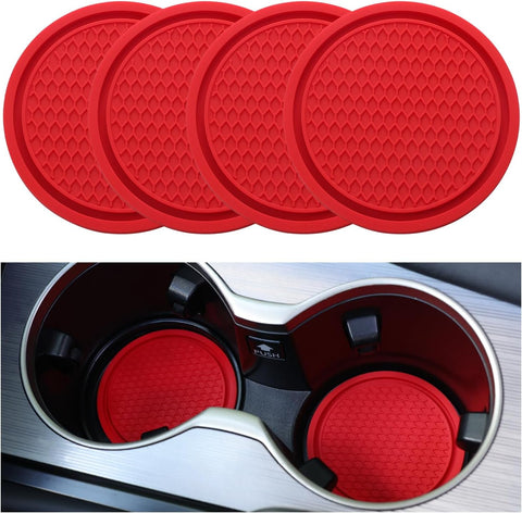 2026 Ctmods Car Cup Coaster 4PCS Universal Non-Slip Cup Holders Embedded in Ornaments Coaster for Car/Tesla Interior Accessories