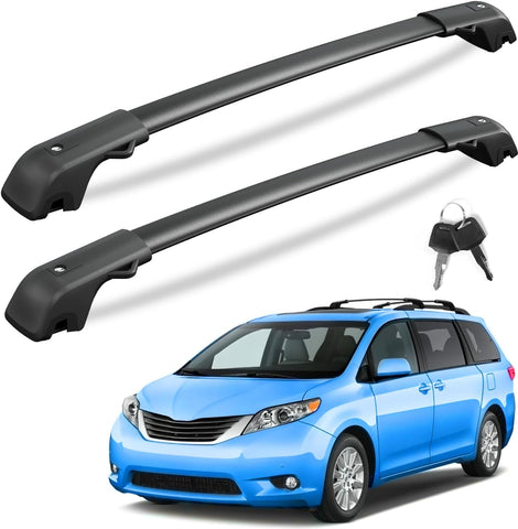 Lockable Roof Rack Cross Bars with Raised Side Rails For Hyundai Santa Fe 2024 2025