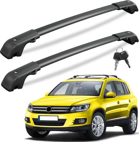 Lockable Roof Rack Cross Bars with Raised Side Rails For Hyundai Santa Fe 2024 2025