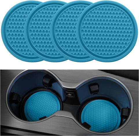 2026 Ctmods Car Cup Coaster 4PCS Universal Non-Slip Cup Holders Embedded in Ornaments Coaster for Car/Tesla Interior Accessories