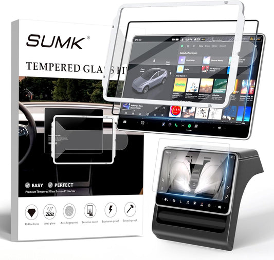 Ctmods 2026 HD & 9H Anti-scratch Tempered Glass Screen Protector for Tesla Model 3/Y Accessories