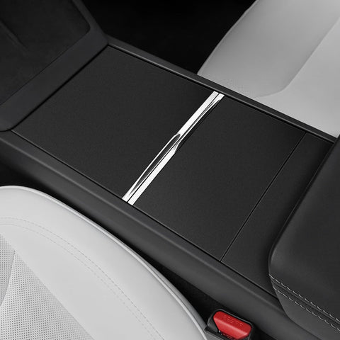 Center Console Wrap Kit Carbon Fiber Compatible with Tesla Model 3/Y(Matte Carbon Fiber)