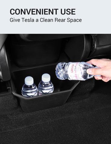 2025 2026 Rear Bin Backseat Storage Box Garbage Can for Tesla Model 3/Y Accessories