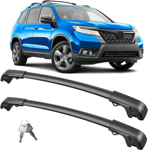 Lockable Roof Rack Cross Bars For Toyota Rav4 2013 - 2018 Black Carrier Luggage