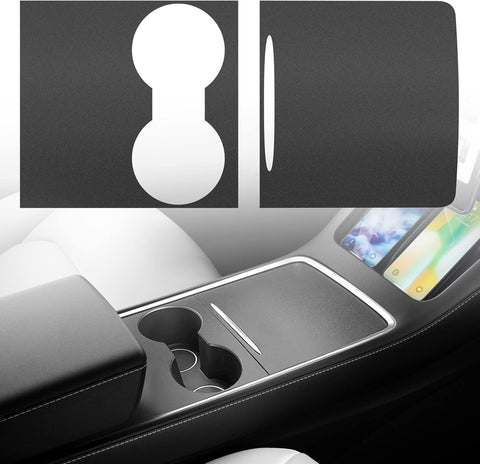 Center Console Wrap Kit Carbon Fiber Compatible with Tesla Model 3/Y(Matte Carbon Fiber)