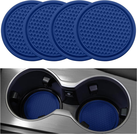 2026 Ctmods Car Cup Coaster 4PCS Universal Non-Slip Cup Holders Embedded in Ornaments Coaster for Car/Tesla Interior Accessories