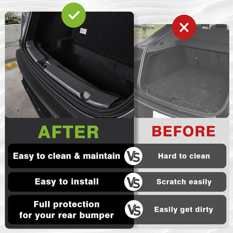 2026 Ctmods Tesla Model Y Upgrade Rear Bumper/Trunk Sill Cover Protector Bumper Guards For Tesla Model Y Juniper