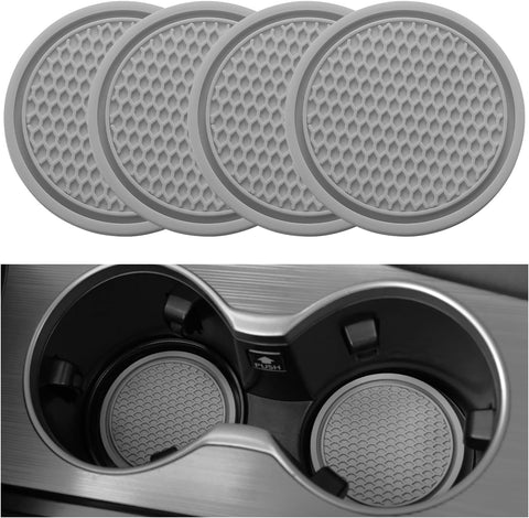 2026 Ctmods Car Cup Coaster 4PCS Universal Non-Slip Cup Holders Embedded in Ornaments Coaster for Car/Tesla Interior Accessories