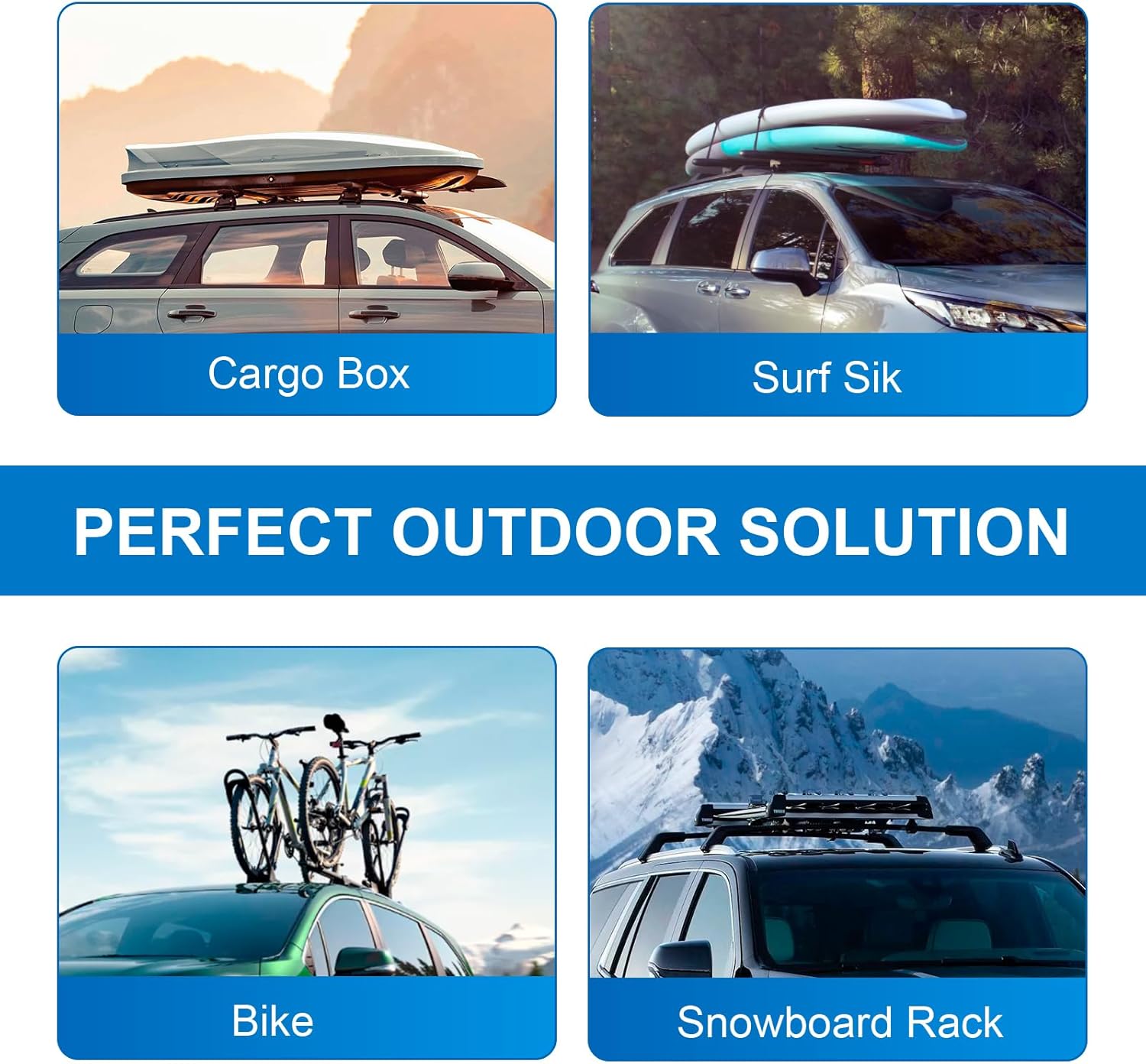 Lockable Roof Rack Cross Bars with Flush Side Rails For Mazda CX30 CX-30 2020 - 2025