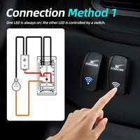Starlink Rocker Switch, Compatible with Starlink MINI/GEN1-3, Waterproof SPST 5-Pin On/Off Toggle Switch 20A 12V/24V with Jumper Wires, for RV, Marine & Outdoor Satellite Signal Reception Control