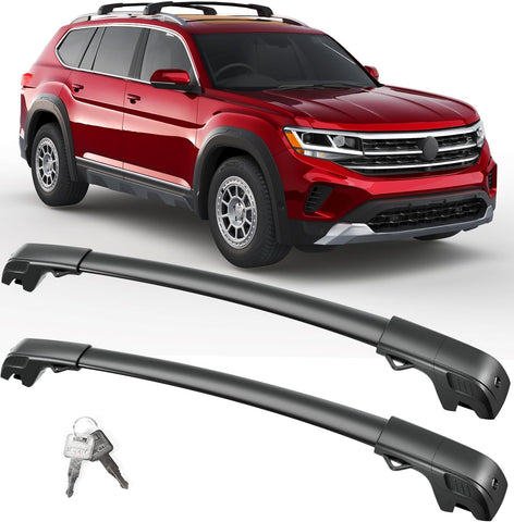 Lockable Roof Rack Cross Bars For Toyota Rav4 2013 - 2018 Black Carrier Luggage