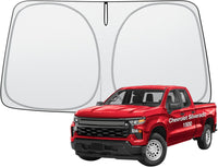 Ctmods 2026 Windshield Sunshade Foldable Heat Insulation Sunshade with Storage Bag, for Model S/X/3/Y