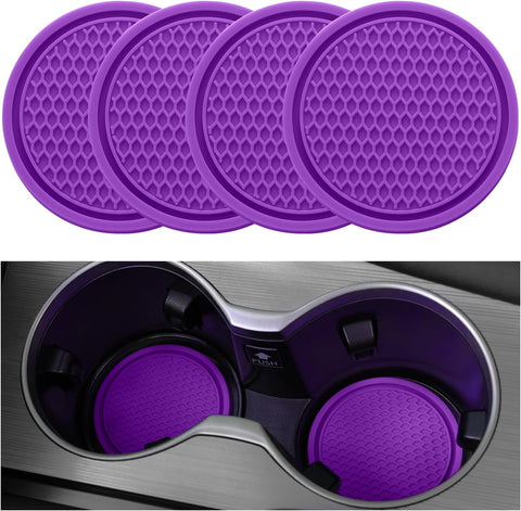 2026 Ctmods Car Cup Coaster 4PCS Universal Non-Slip Cup Holders Embedded in Ornaments Coaster for Car/Tesla Interior Accessories