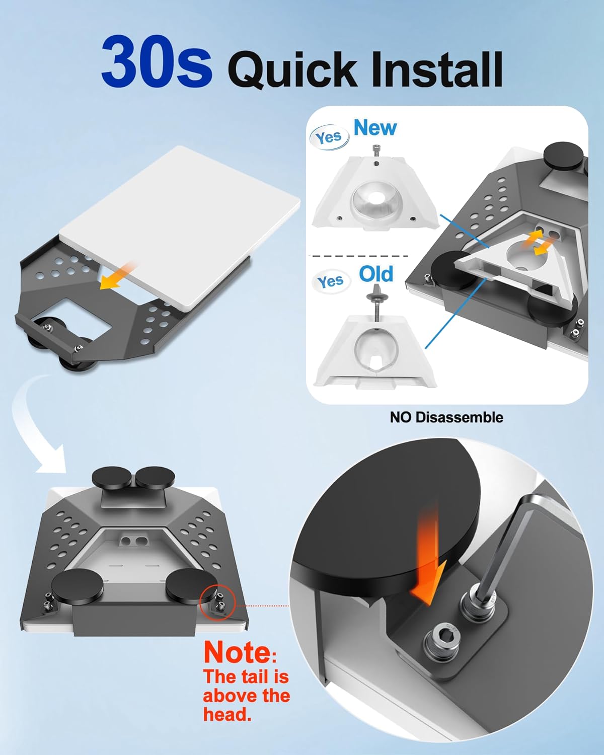Magnetic Starlink Mini Car Mount Base Suction Cup Accessories Truck RV Flat Rack Roof Sunroof Kit Boat