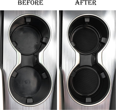 2026 Ctmods Car Cup Coaster 4PCS Universal Non-Slip Cup Holders Embedded in Ornaments Coaster for Car/Tesla Interior Accessories