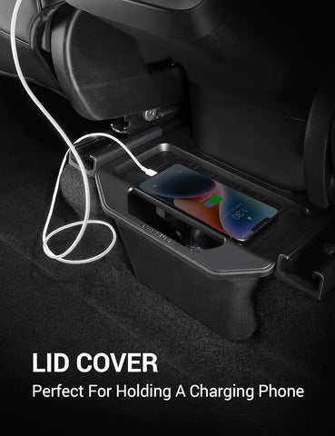 2025 2026 Rear Bin Backseat Storage Box Garbage Can for Tesla Model 3/Y Accessories