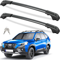 Lockable Roof Rack Cross Bars Compatible with Subaru Forester 2014-2025 with Raised Side Rails (Not for Wilderness)