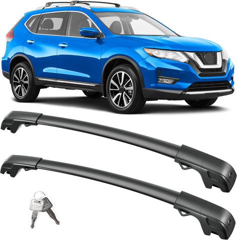 Lockable Roof Rack Cross Bars For Toyota Rav4 2013 - 2018 Black Carrier Luggage