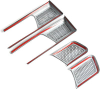 L2R para BYD Shark 6 (2024-2025) Cubierta de Manija Interior de Puerta Accesorios Interiores de Coche Estilo Fibra de Carbono ABS Decoración de Revestimiento 4 PCS