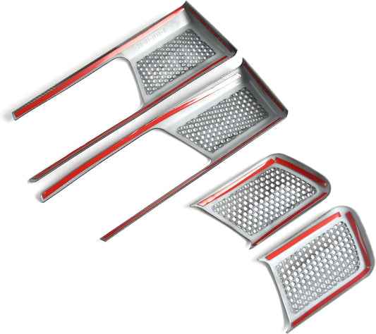 L2R for BYD Shark 6 (2024-2025) Inner Door Handle Cover Trim Car Interior Accressories Carbon Fiber Style ABS Overlay Decor 4 PCS