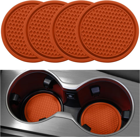 2026 Ctmods Car Cup Coaster 4PCS Universal Non-Slip Cup Holders Embedded in Ornaments Coaster for Car/Tesla Interior Accessories