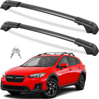 Lockable Roof Rack Cross Bars Compatible with Subaru Forester 2014-2025 with Raised Side Rails (Not for Wilderness)