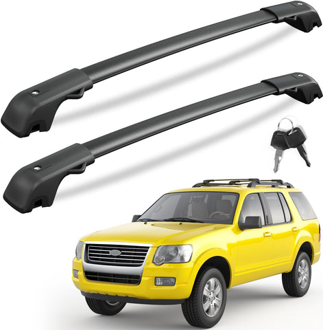 Lockable Roof Rack Cross Bars with Raised Side Rails For Hyundai Santa Fe 2024 2025