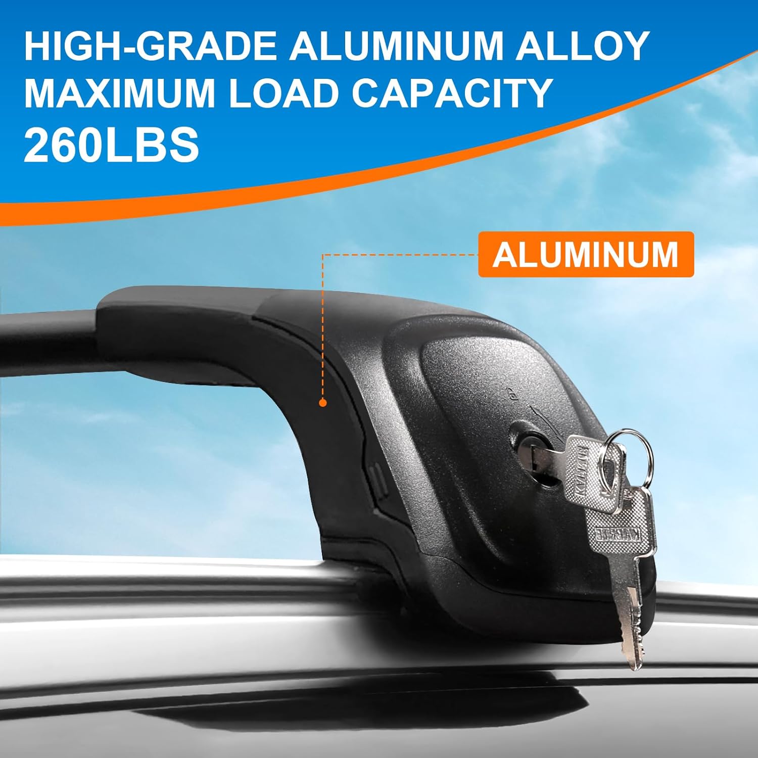 Lockable Roof Rack Cross Bars with Flush Side Rails For Mazda CX30 CX-30 2020 - 2025