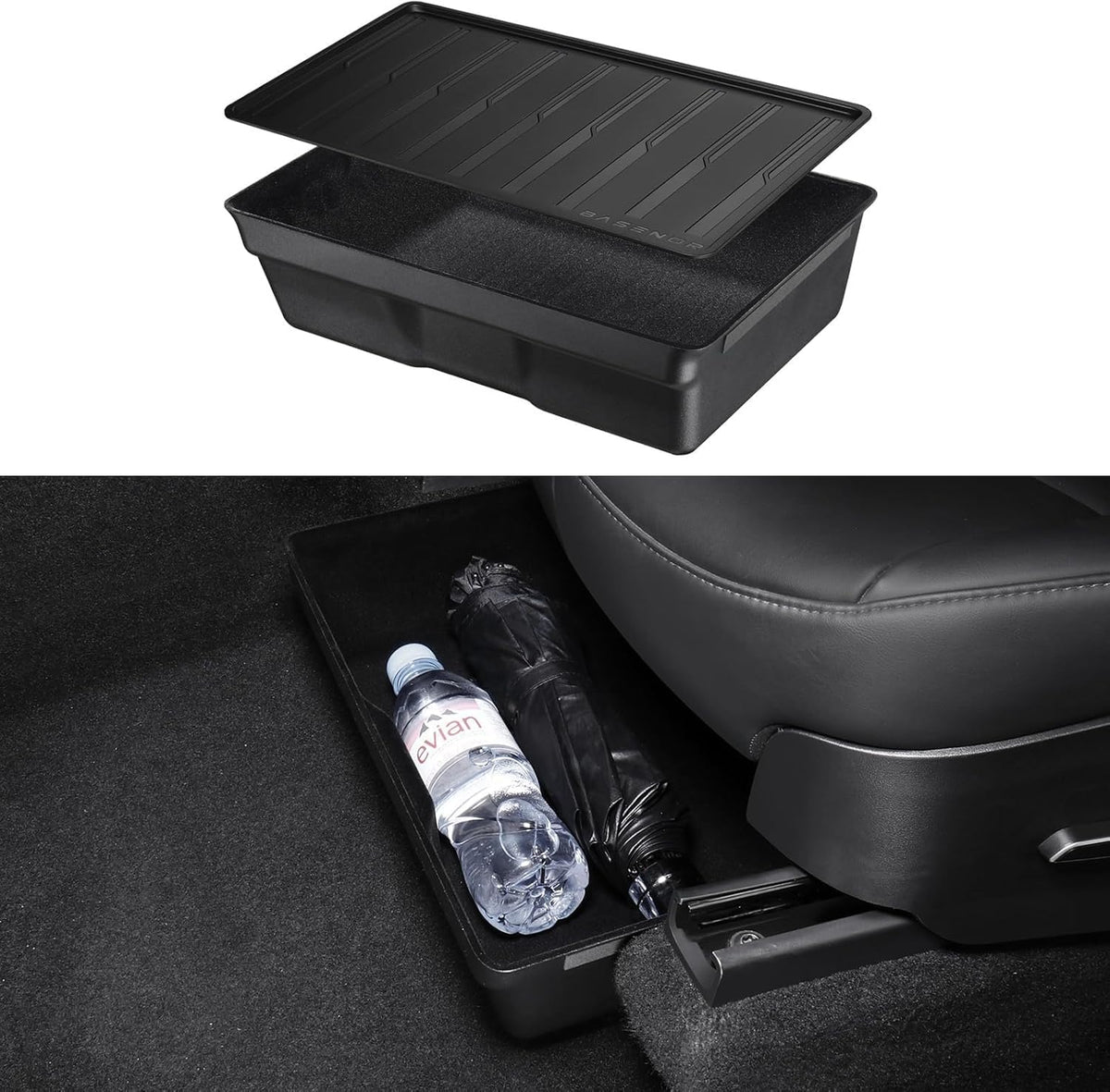 2025 2026 Rear Bin Backseat Storage Box Garbage Can for Tesla Model 3/Y Accessories